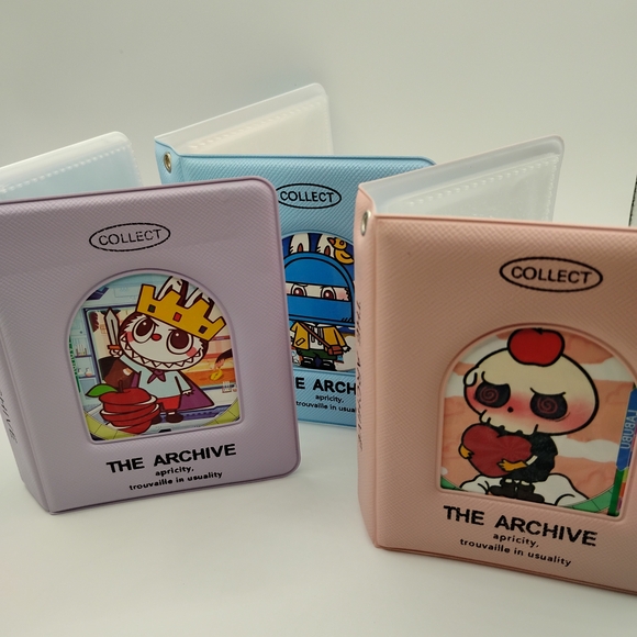 Labubu Accessories - 3 Labubu Photo Albums Brand New Pink, Blue, Lavender